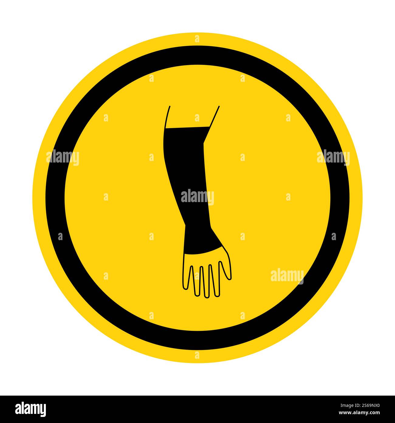 PPE Icon.Wear Tackle Hand Symbol Isolate On White Background,Vector ...