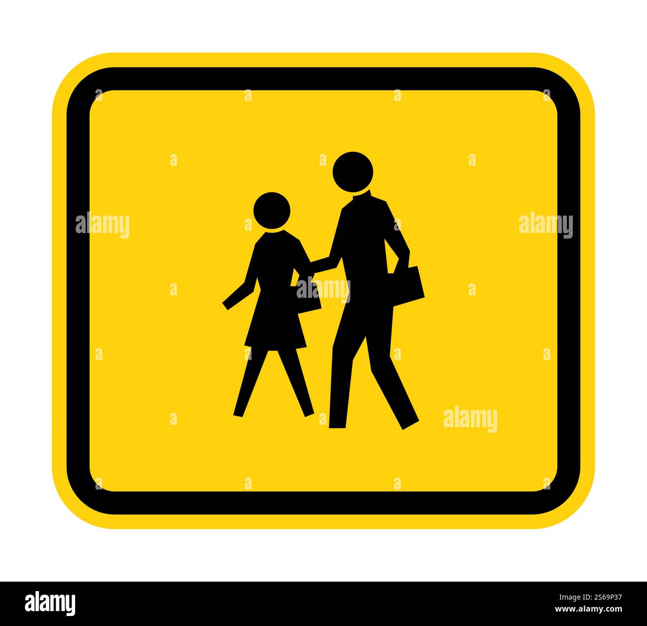 School Zone Symbol Sign Isolate on White Background,Vector Illustration Stock Vector