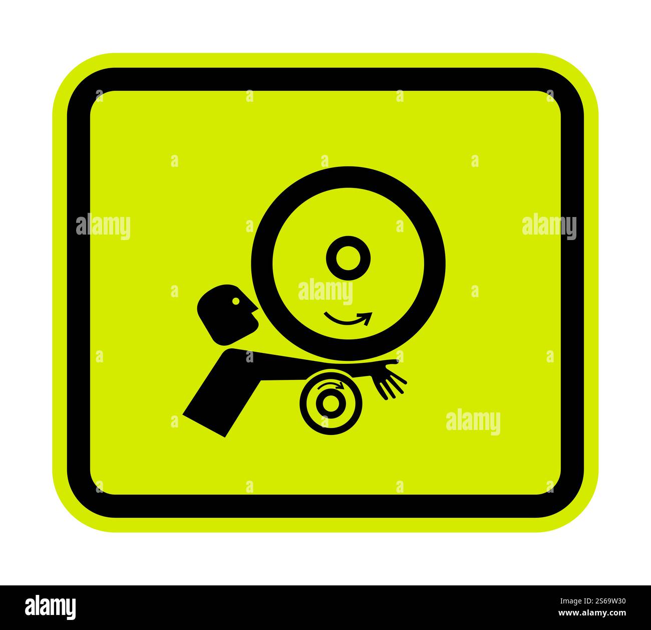 Arm in Rollers Symbol Sign Isolate On White Background,Vector Illustration EPS.10 Stock Vector