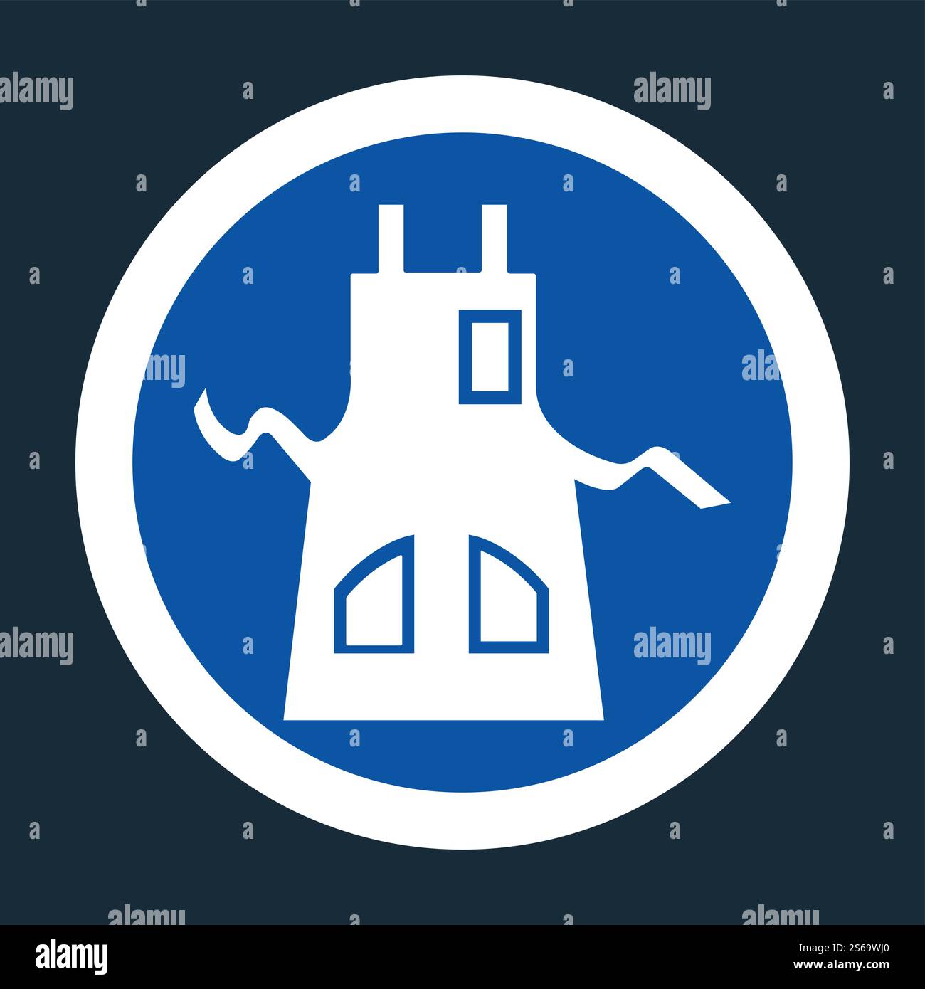 Wearing black apron Stock Vector Images - Alamy