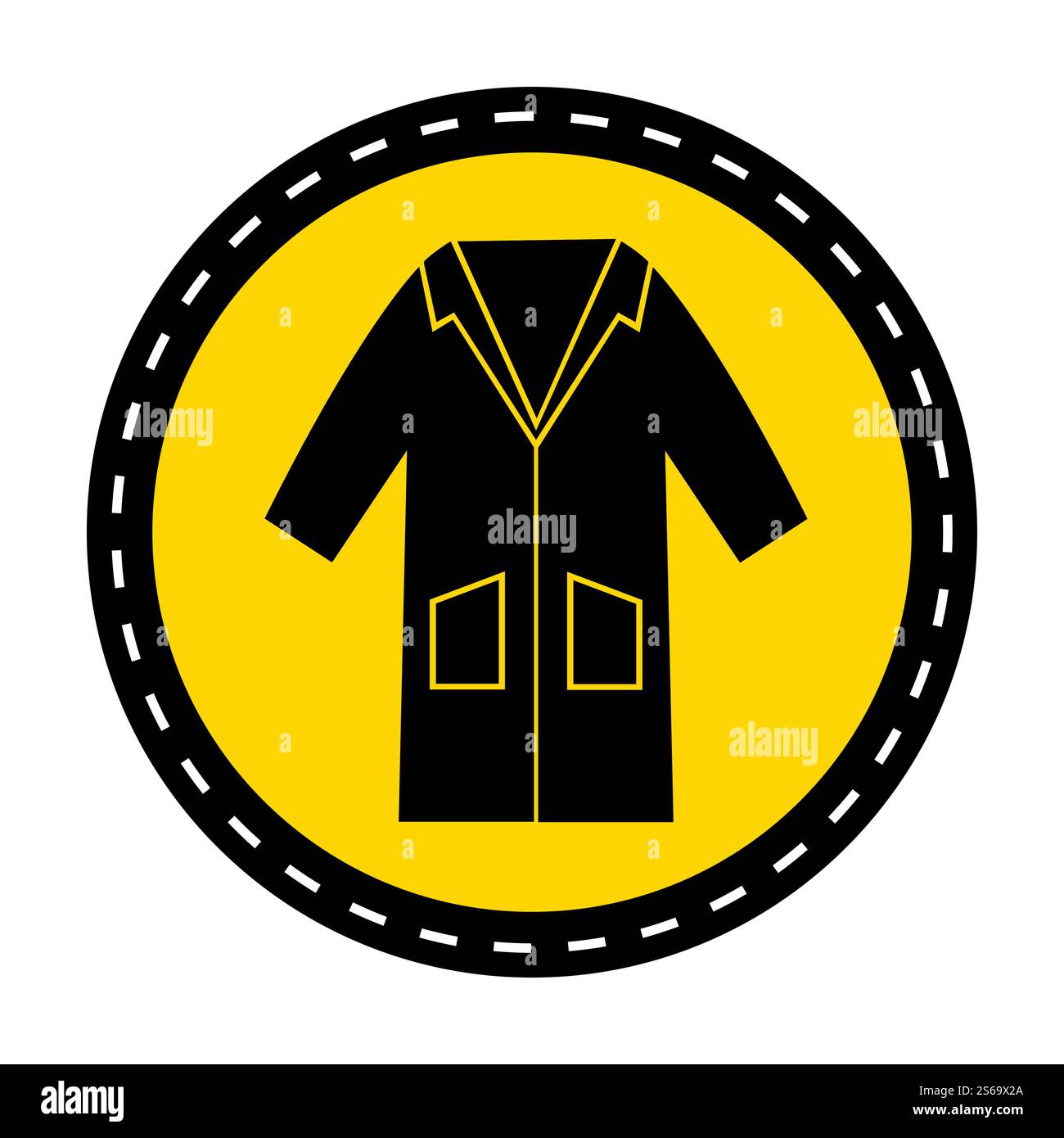 PPE Icon.Wear Smock Symbol Sign Isolate On White Background,Vector ...