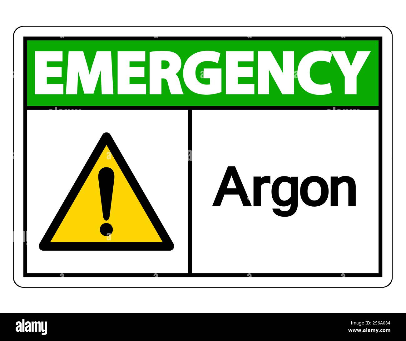 Emergency Argon Symbol Sign Isolate On White Background,Vector Illustration Stock Vector