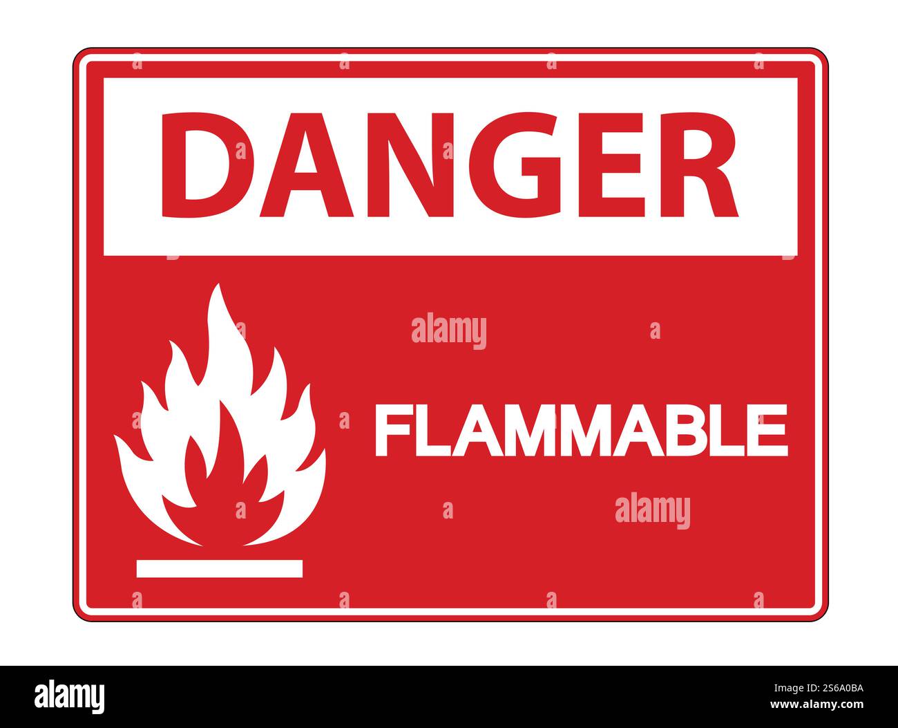 Isolate Flammable Sign Danger Flammable Symbol Sign Isolate On White Background,Vector ...