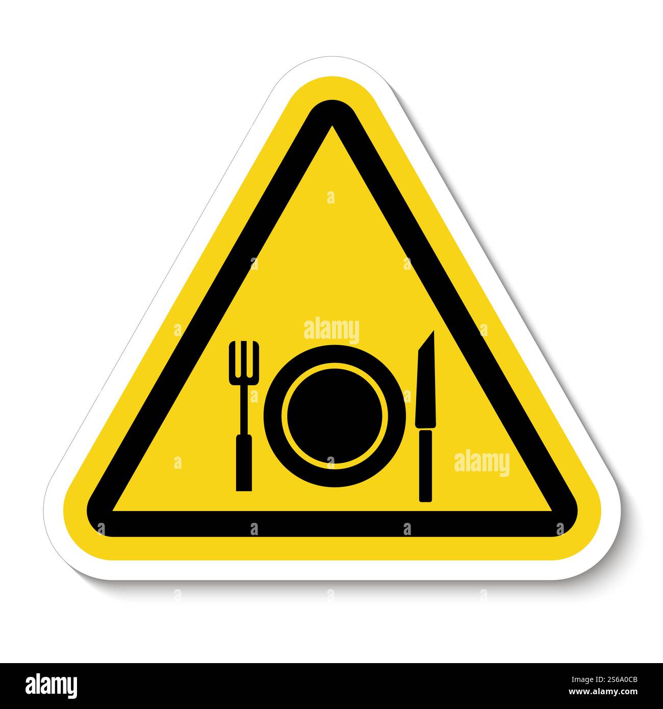 No Eating Symbol Sign Isolate On White Background,Vector Illustration Stock Vector