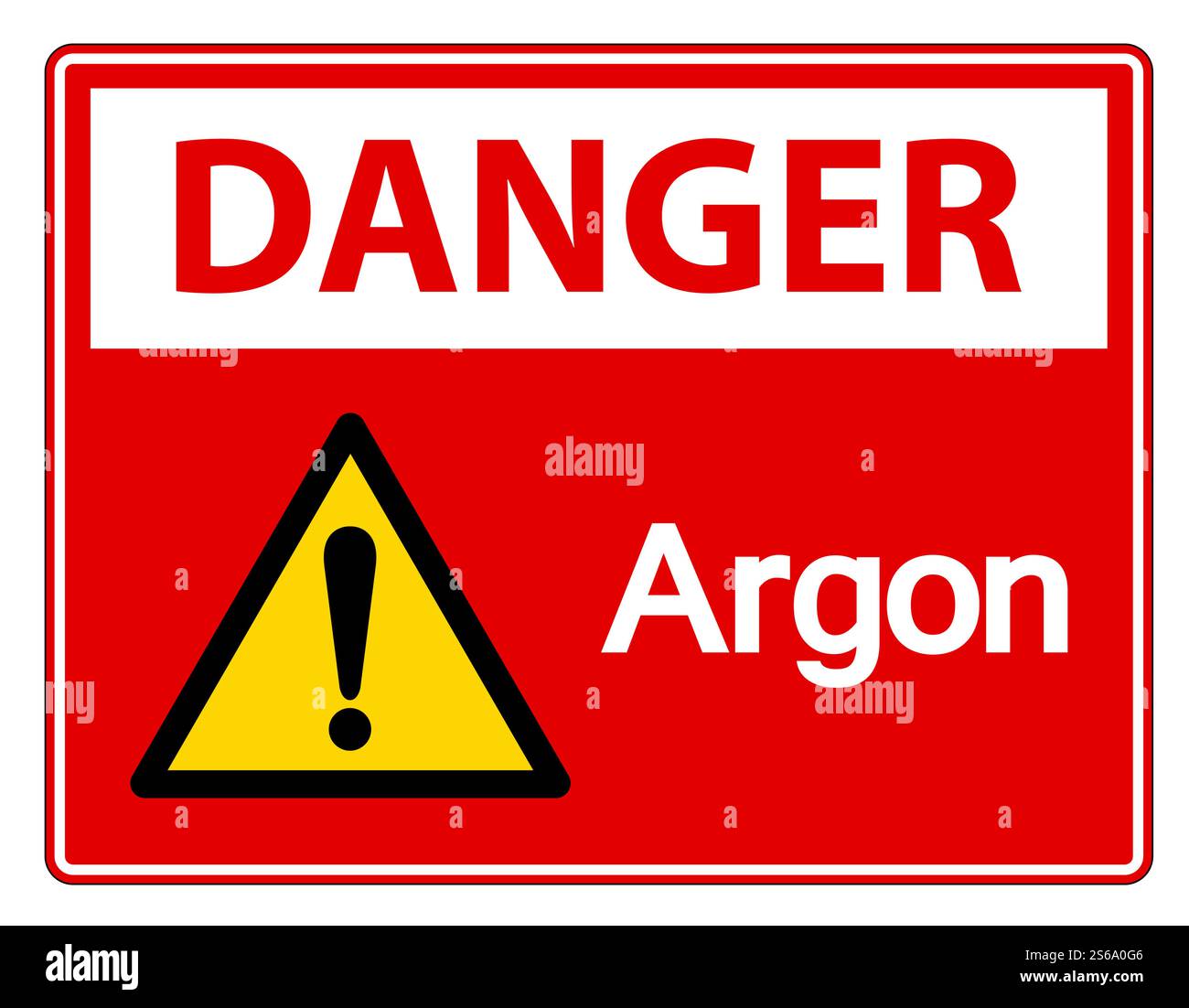 Danger Argon Symbol Sign Isolate On White Background,Vector Illustration Stock Vector