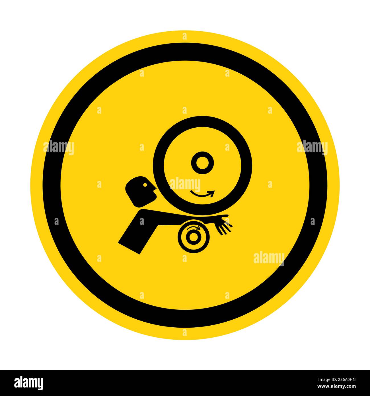 Arm in Rollers Symbol Sign Isolate On White Background,Vector Illustration EPS.10 Stock Vector