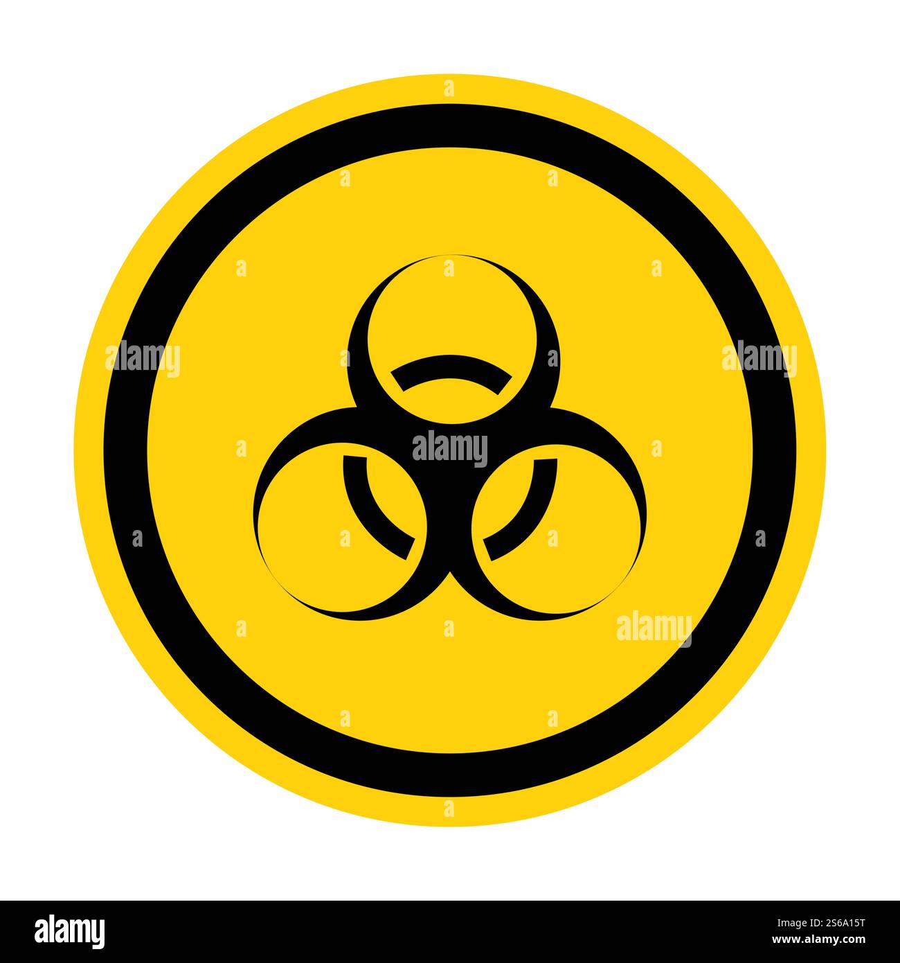 Beware Biological Hazard Symbol Isolate On White Background,Vector Illustration EPS.10 Stock Vector