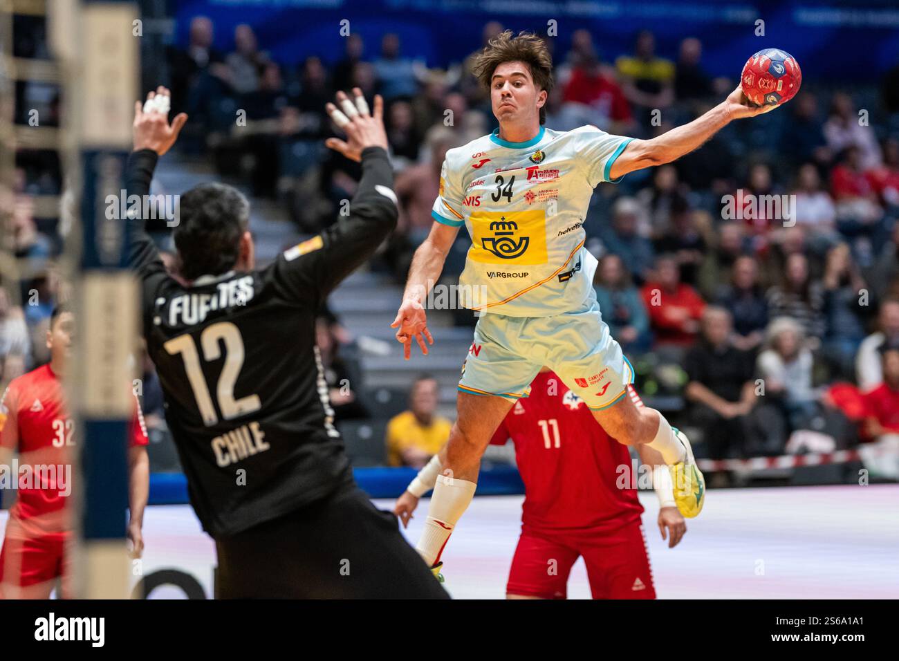 250116 Carlos Alvarez Dominguez of Spain during the 2025 IHF World Men