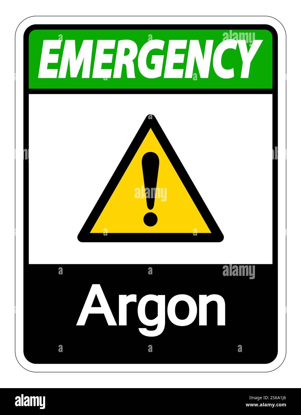 Emergency Argon Symbol Sign Isolate On White Background,Vector Illustration Stock Vector