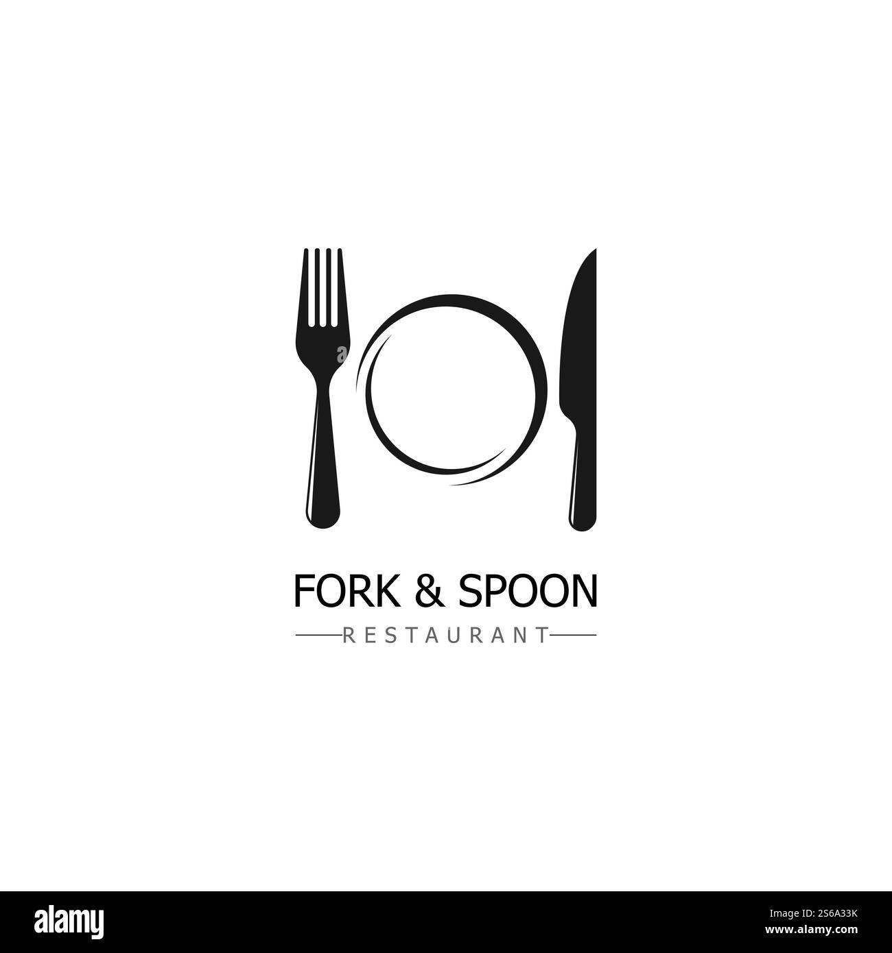 fork & spoon icon restaurant sign and symbol vector design Stock Vector ...