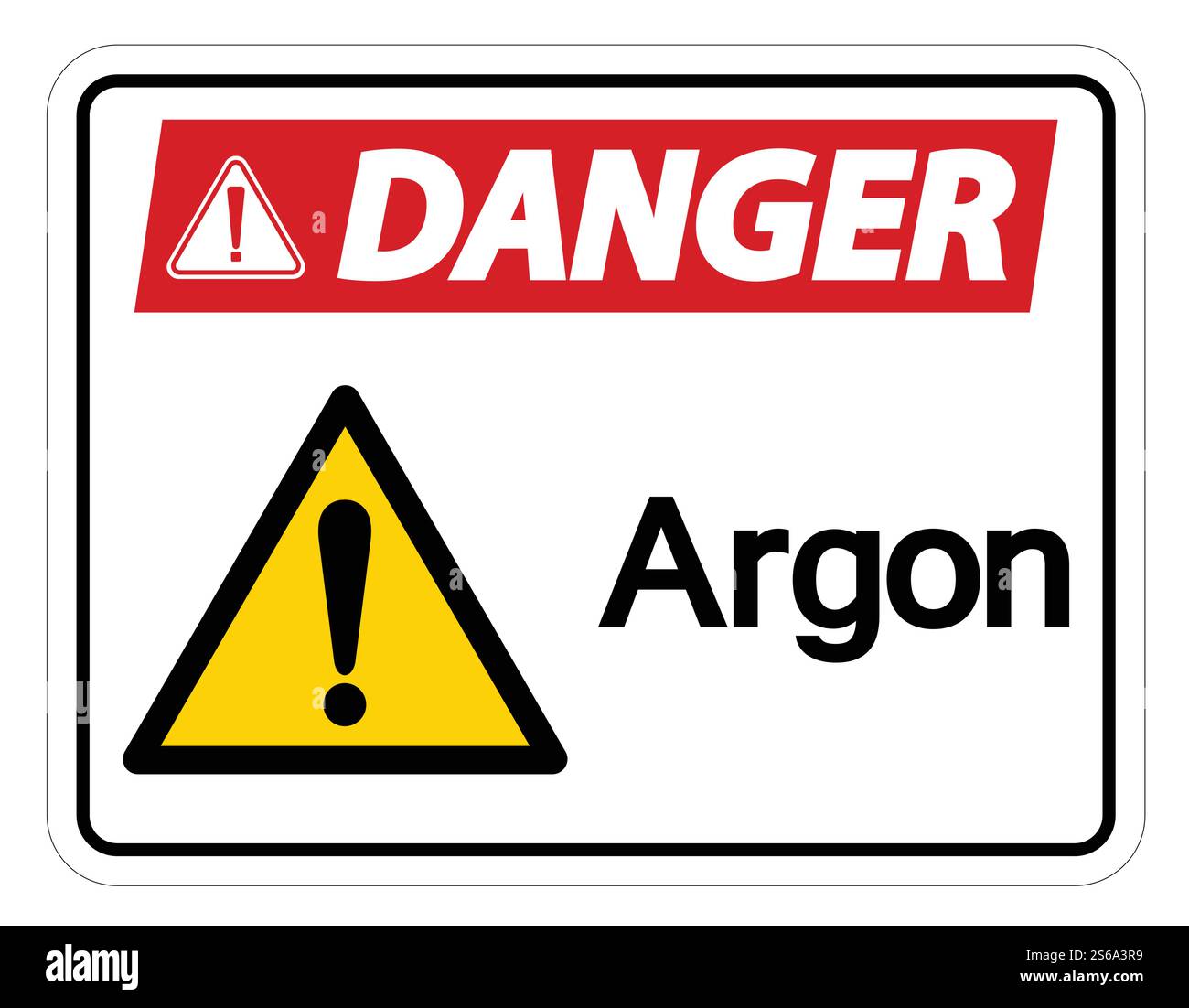 Danger Argon Symbol Sign Isolate On White Background,Vector Illustration Stock Vector