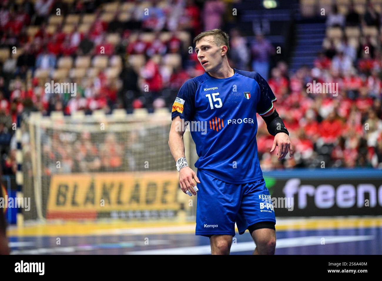 Simone Mengon of Italy Nationalteam during IHF Men's - Handball World ...