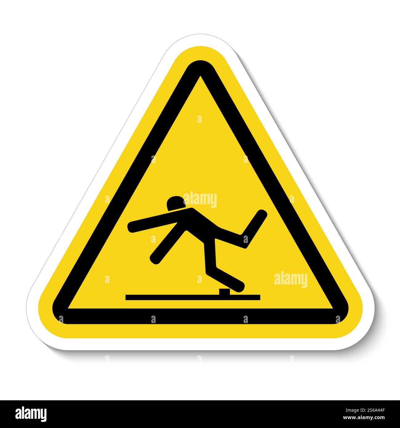 Beware Trip Hazard Symbol Isolate On White Background,Vector Illustration EPS.10 Stock Vector
