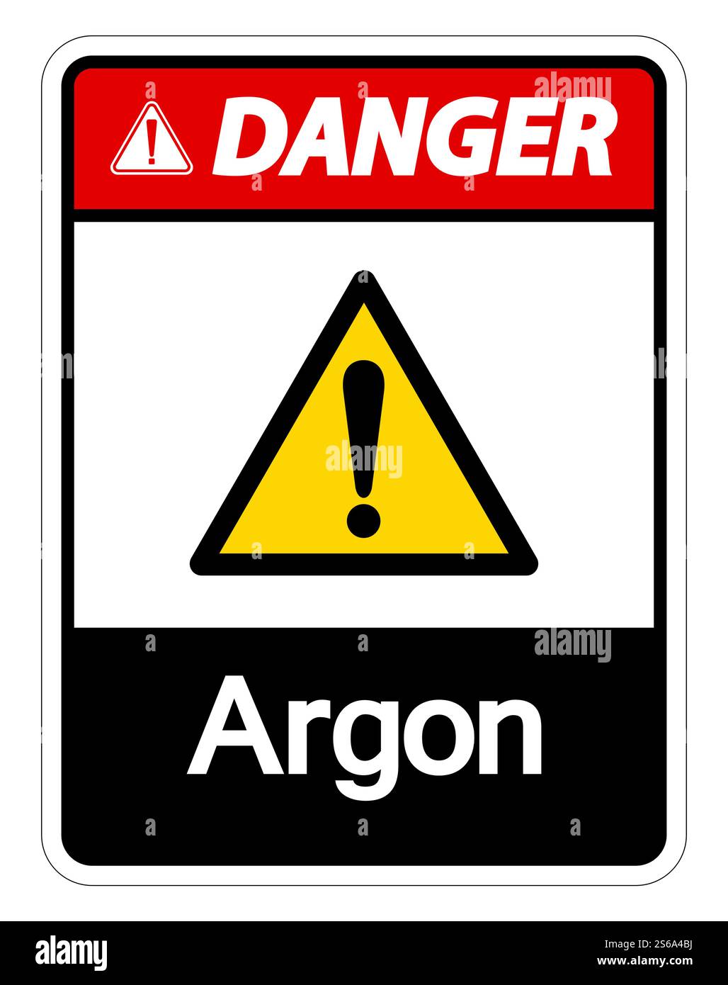 Danger Argon Symbol Sign Isolate On White Background,Vector Illustration Stock Vector