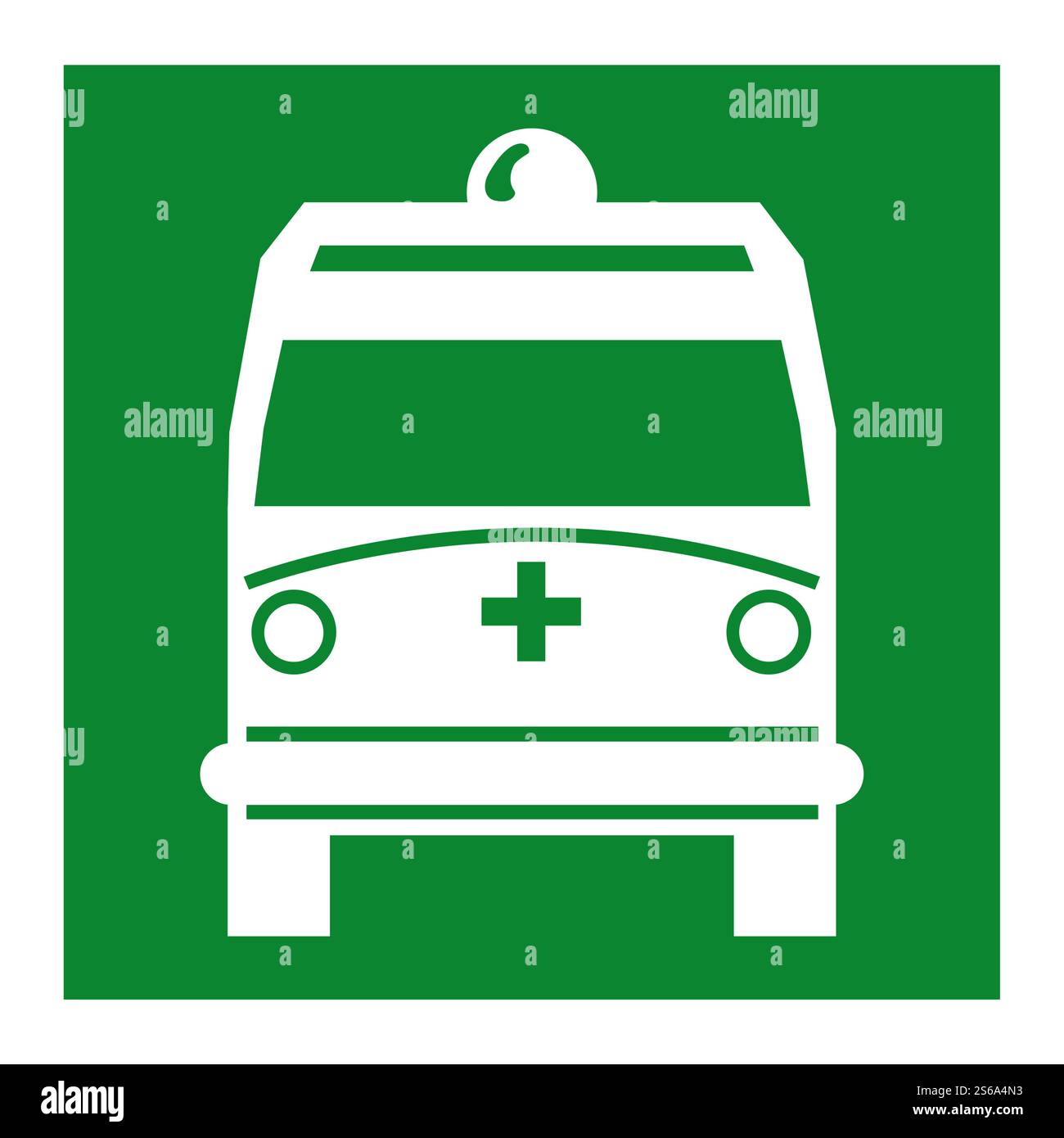 Ambulance Pick Up Point Symbol Isolate On White Background,Vector ...