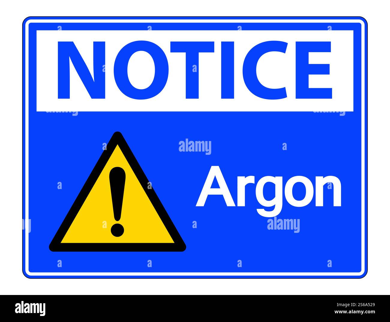 Notice Argon Symbol Sign Isolate On White Background,Vector Illustration Stock Vector