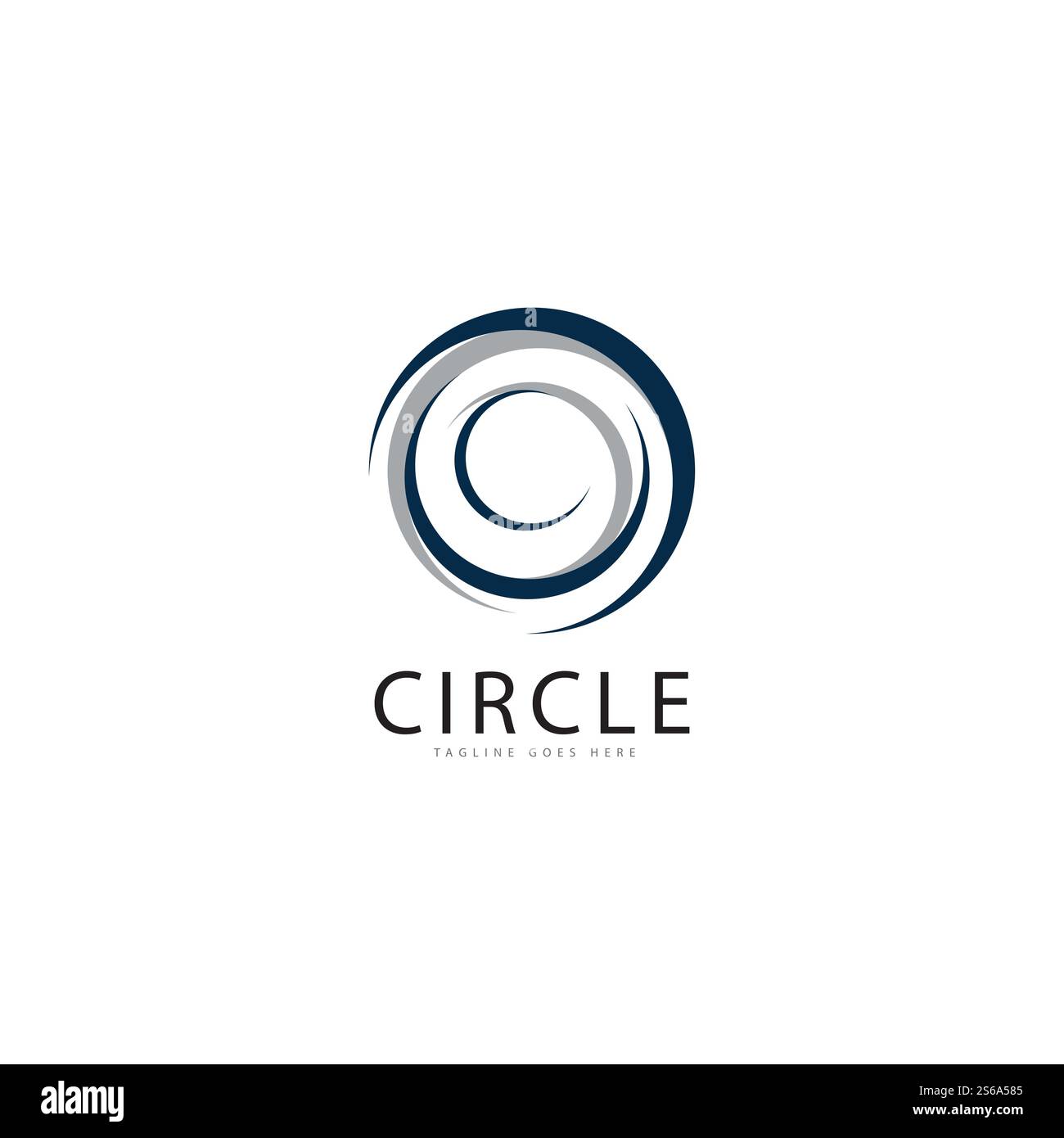 vortex circle logo and symbols template icons Stock Vector
