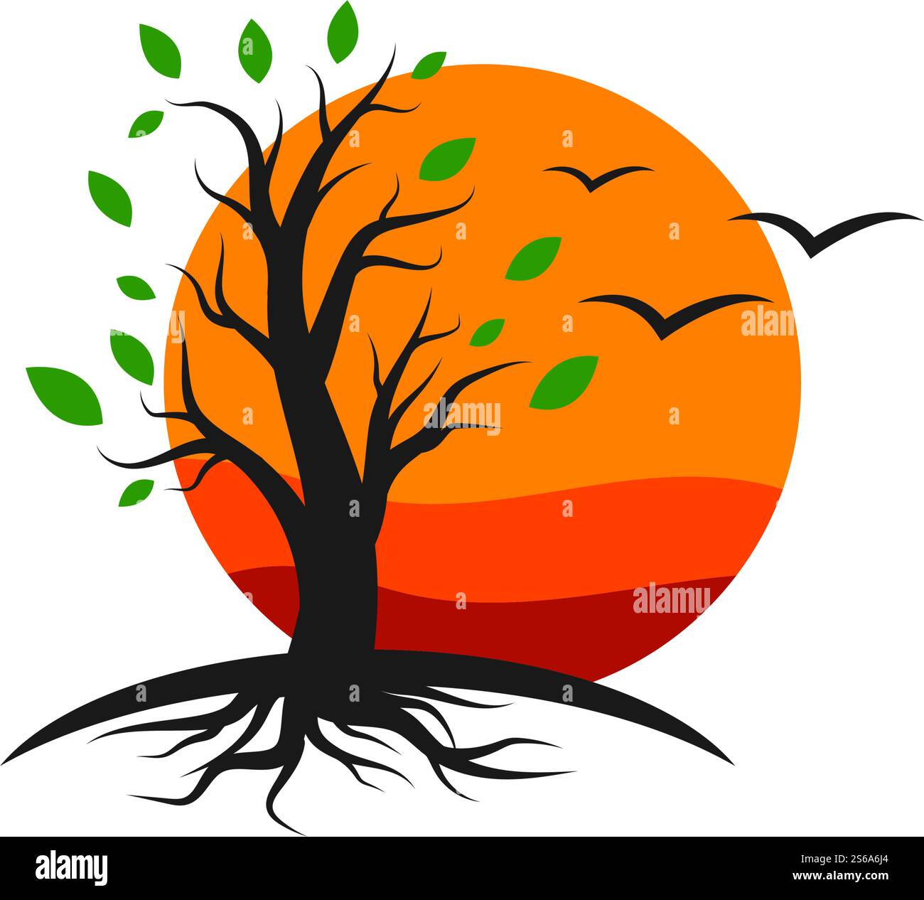 Tree logo template vector illustration Stock Vector Image & Art - Alamy