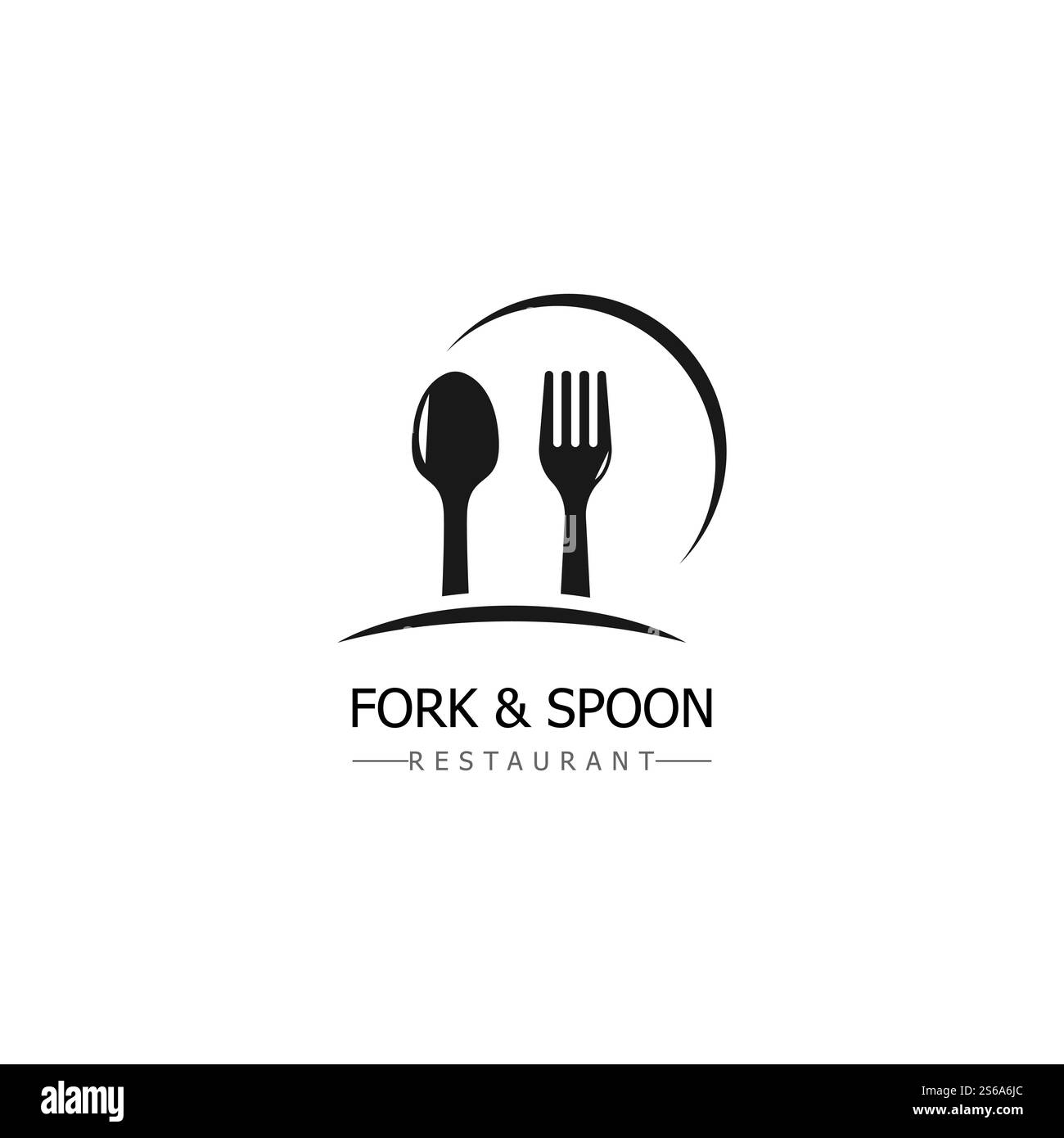 fork & spoon icon restaurant sign and symbol vector design Stock Vector ...