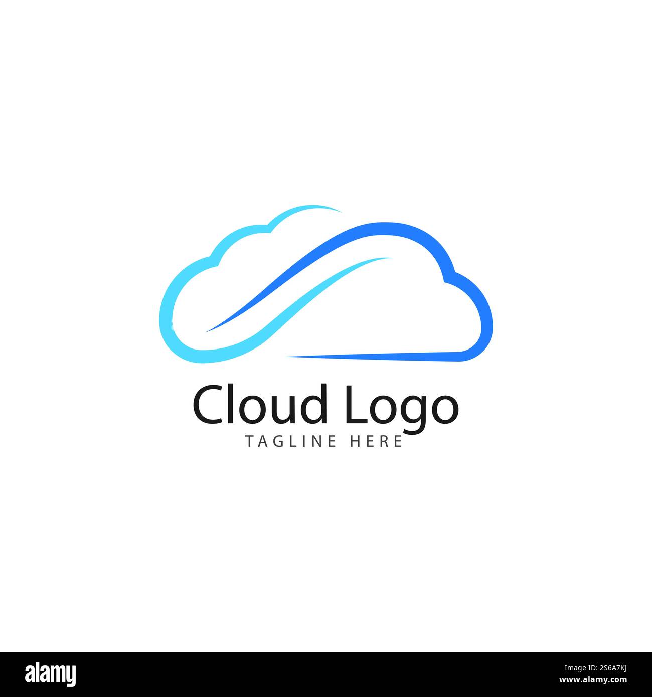 cloud logo vector icon template Stock Vector Image & Art - Alamy