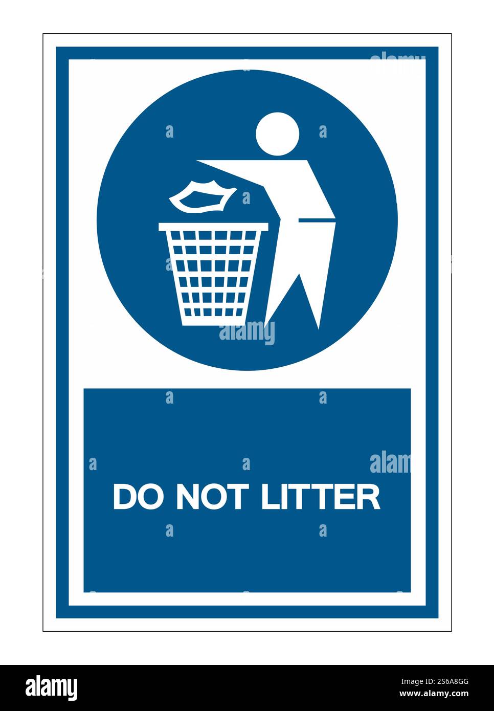 Do not litter Symbol Sign Isolate On White Background,Vector Illustration EPS.10 Stock Vector