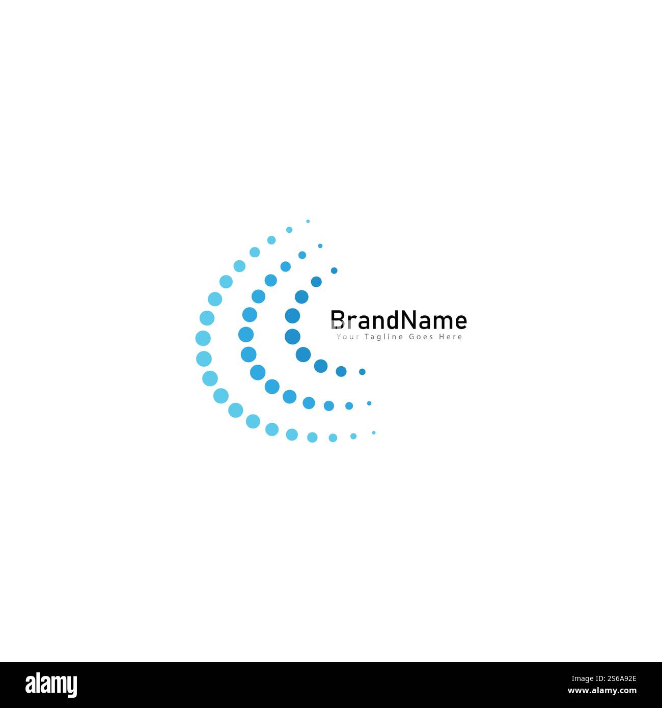 Circle Dots Creative Cool Logo Icon Design Stock Vector