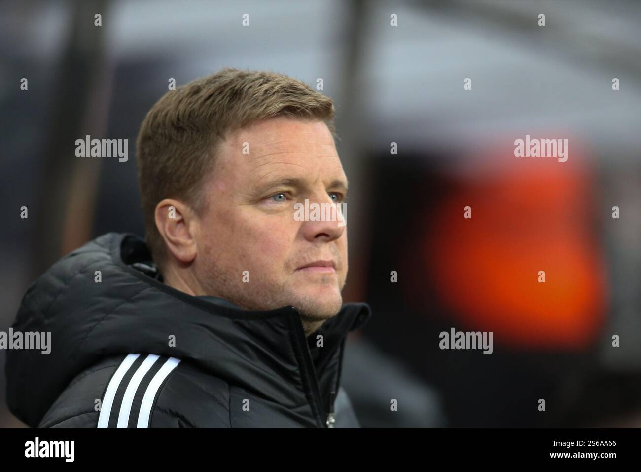 Newcastle United Manager Eddie Howe during the Premier League match between Newcastle United and Wolverhampton Wanderers at St. James's Park, Newcastle on Wednesday 15th January 2025. (Photo: Michael Driver | MI News) Credit: MI News & Sport /Alamy Live News Stock Photo