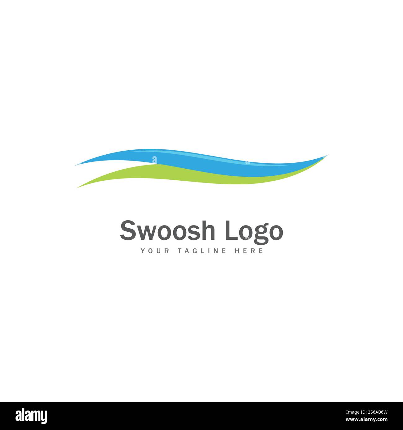 abstract swoosh logo icon vector design illustration Stock Vector Image ...