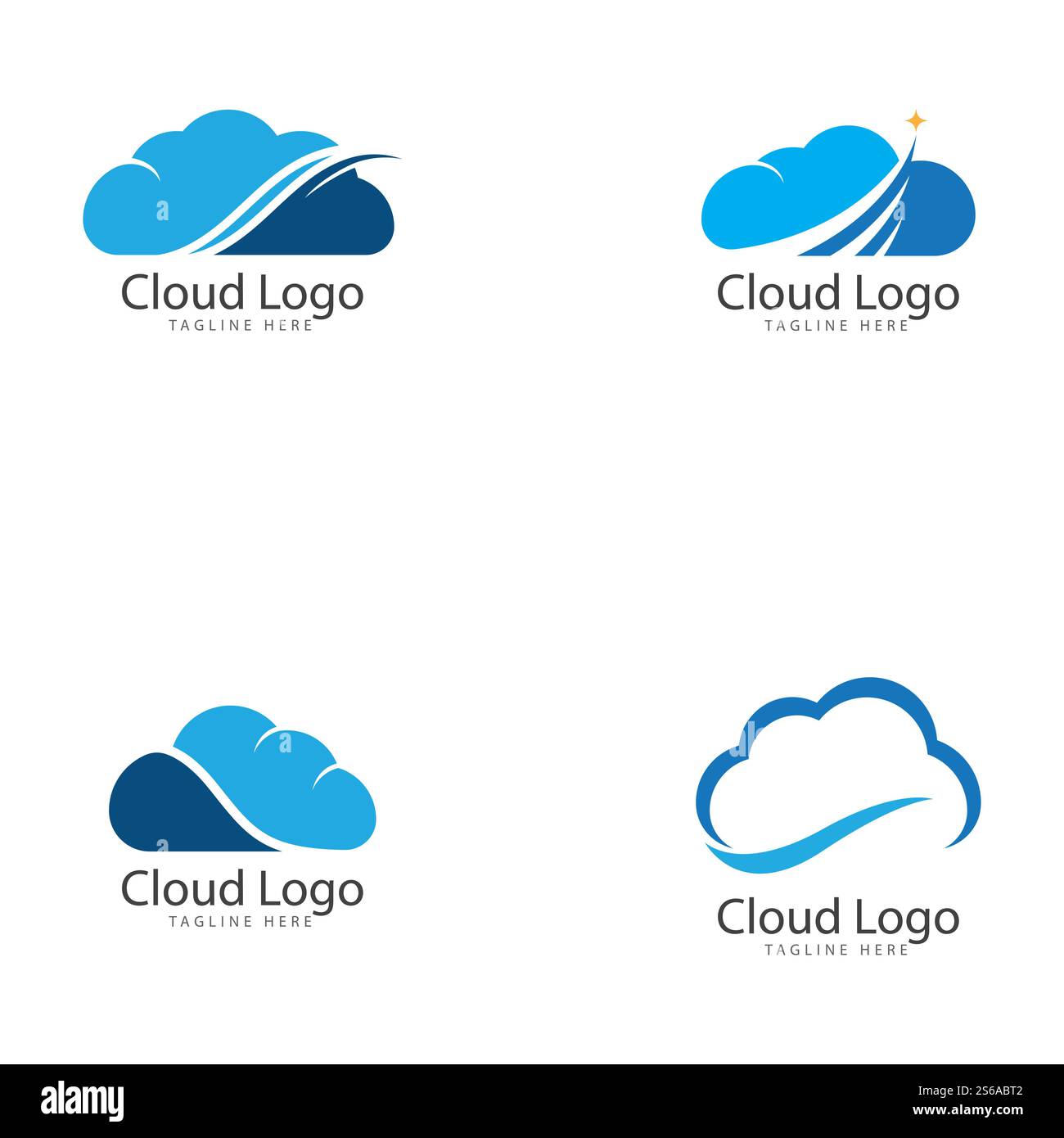 cloud logo vector icon template Stock Vector Image & Art - Alamy