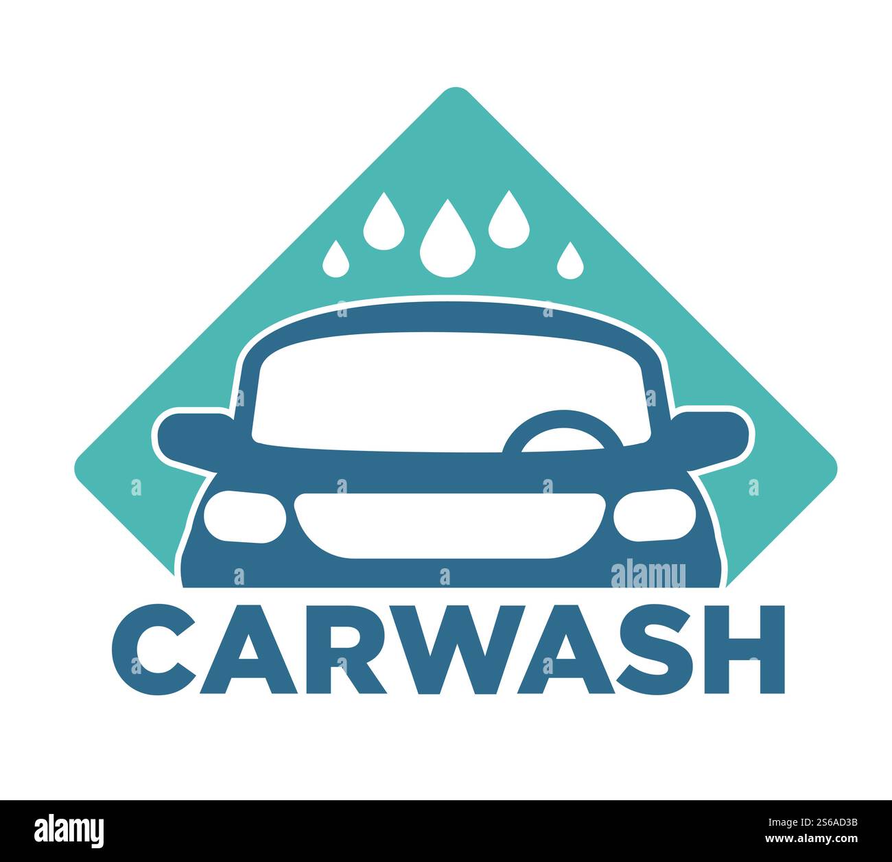 Car cleaning service carwash station isolated icon vehicle and water ...