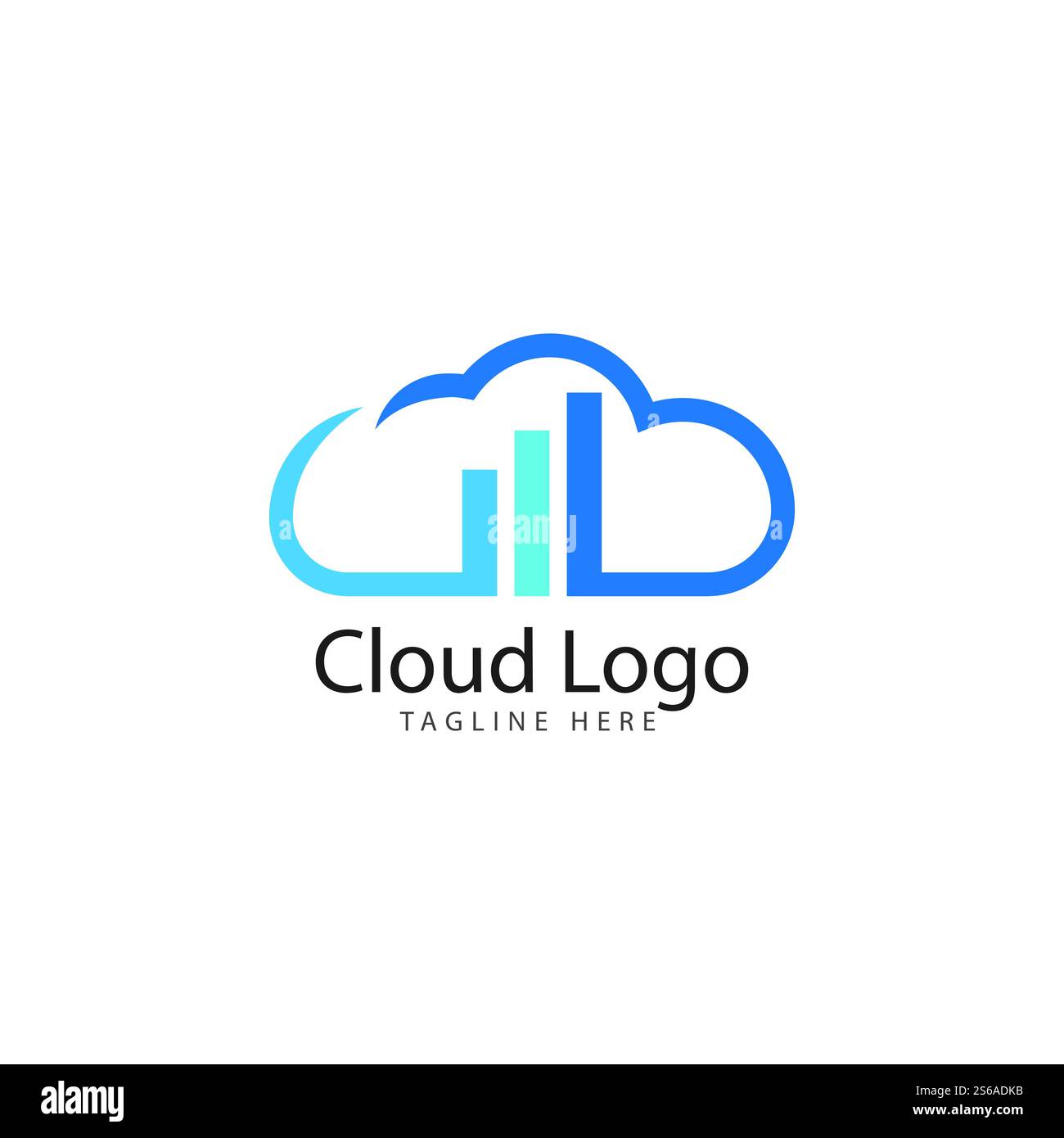 cloud logo vector icon template Stock Vector Image & Art - Alamy