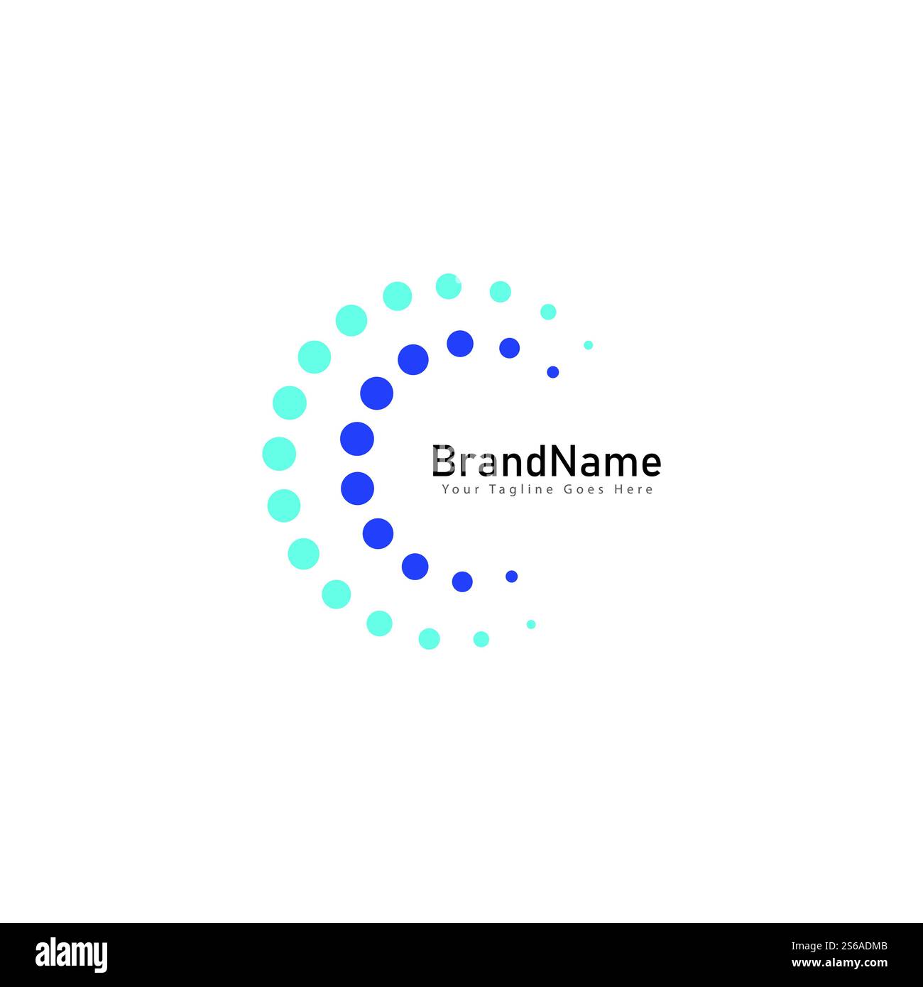 Circle Dots Creative Cool Logo Icon Design Stock Vector