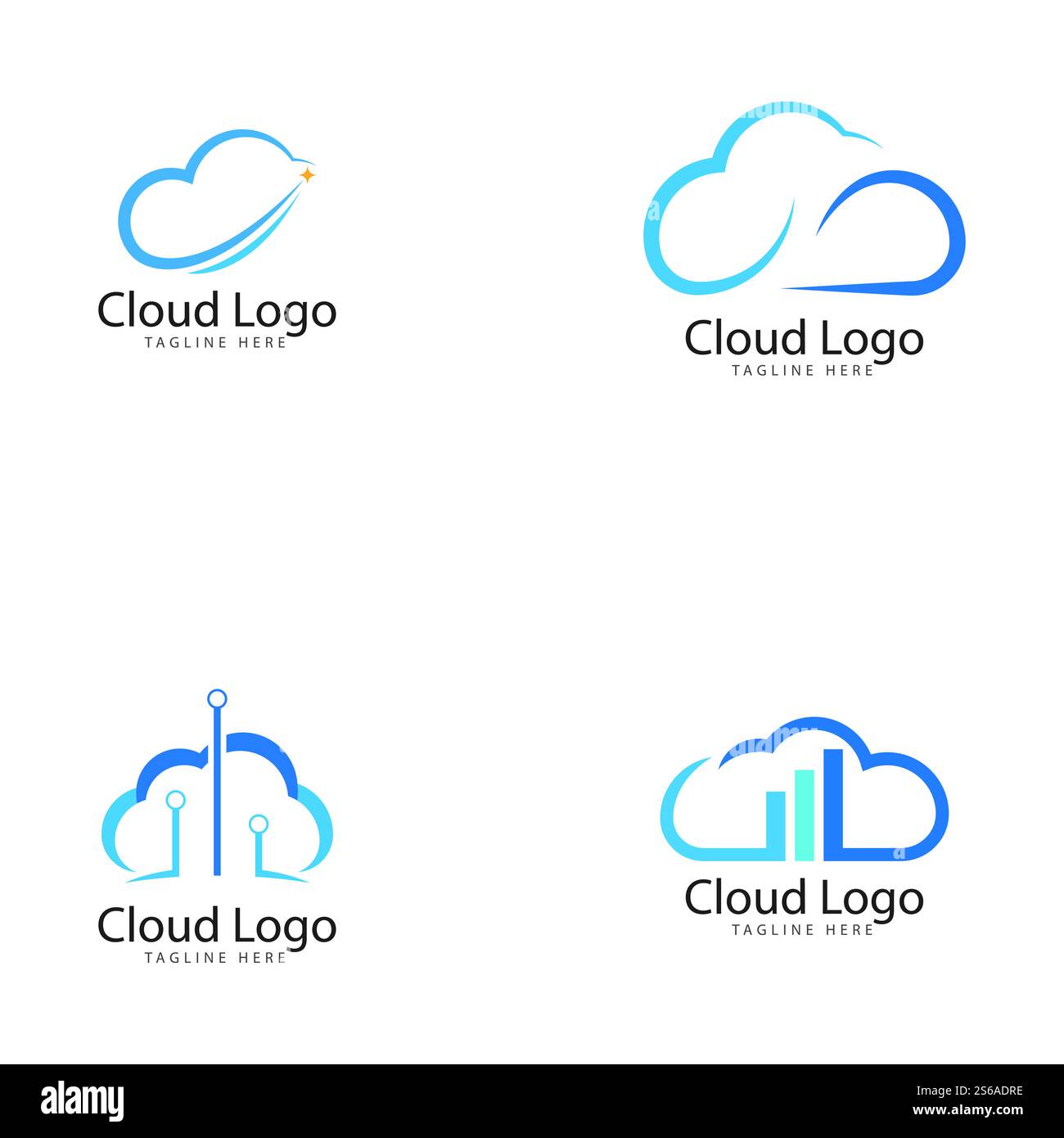 cloud logo vector icon template Stock Vector Image & Art - Alamy