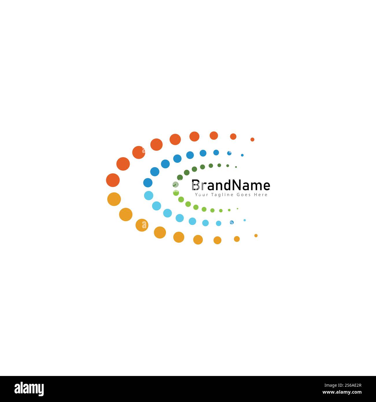 Circle Dots Creative Cool Logo Icon Design Stock Vector