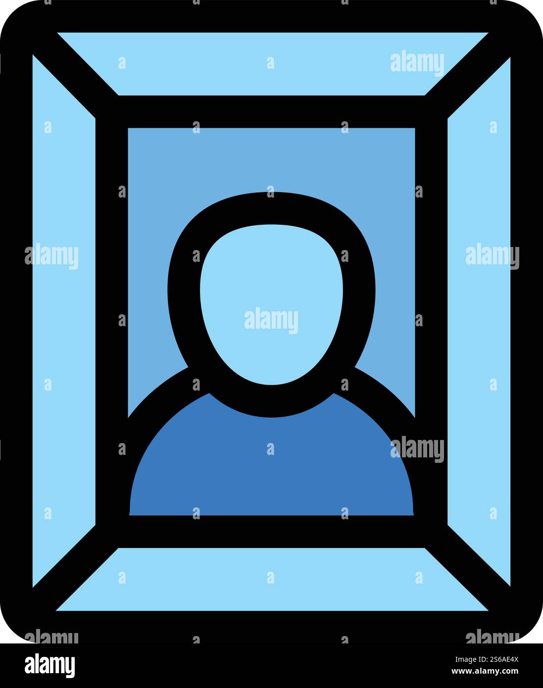 Wall picture portrait icon. Outline wall picture portrait vector icon ...