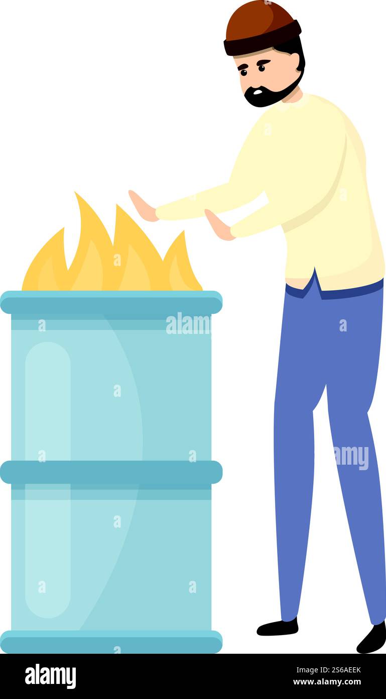Homeless icon. Cartoon of homeless vector icon for web design isolated ...