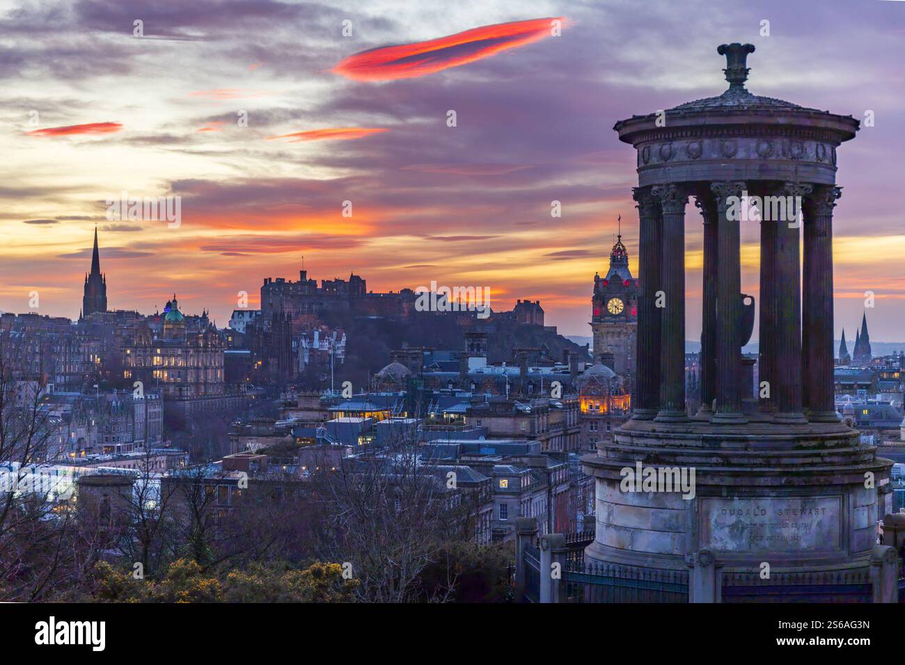 Edinburgh. Scotland. UK. 16 January 2025 I was on Calton Hill in