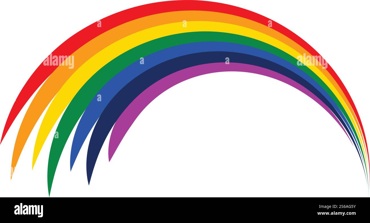 Rainbow stock ilustration vector template Stock Vector