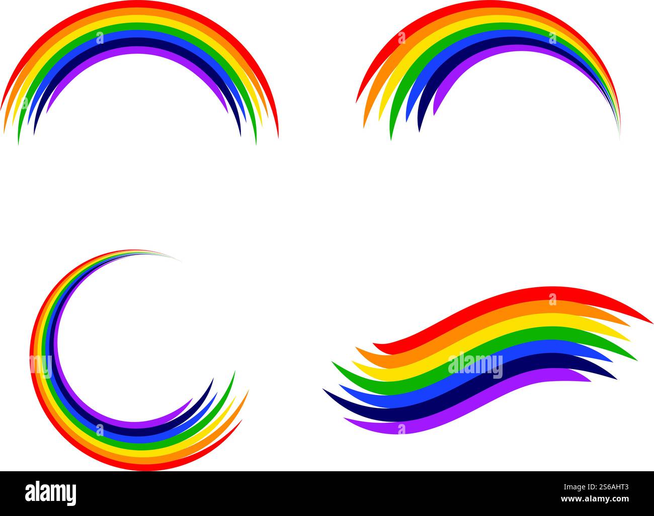 Rainbow stock ilustration vector template Stock Vector