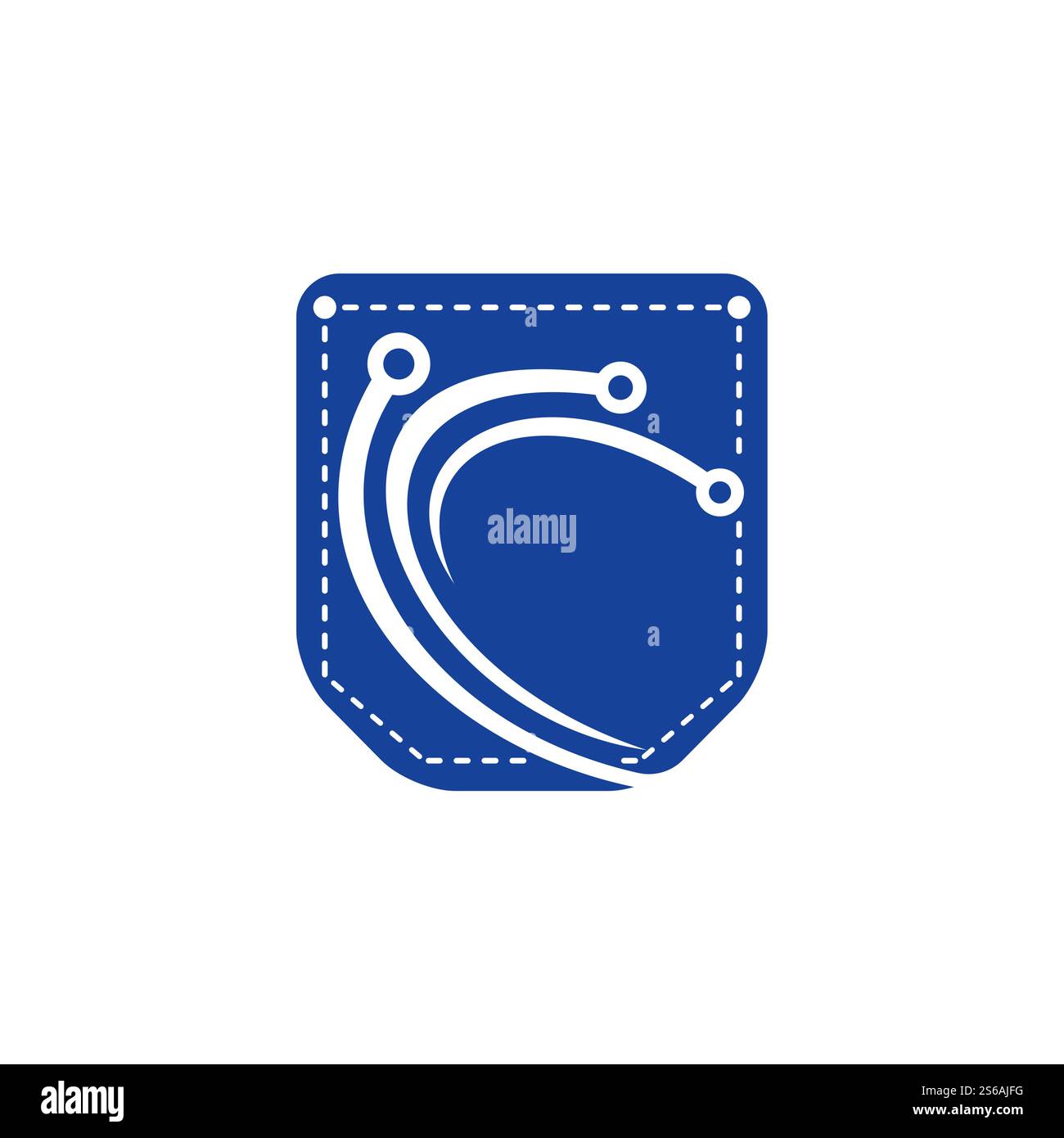 Pocket Technology vector logo design. Stock Vector