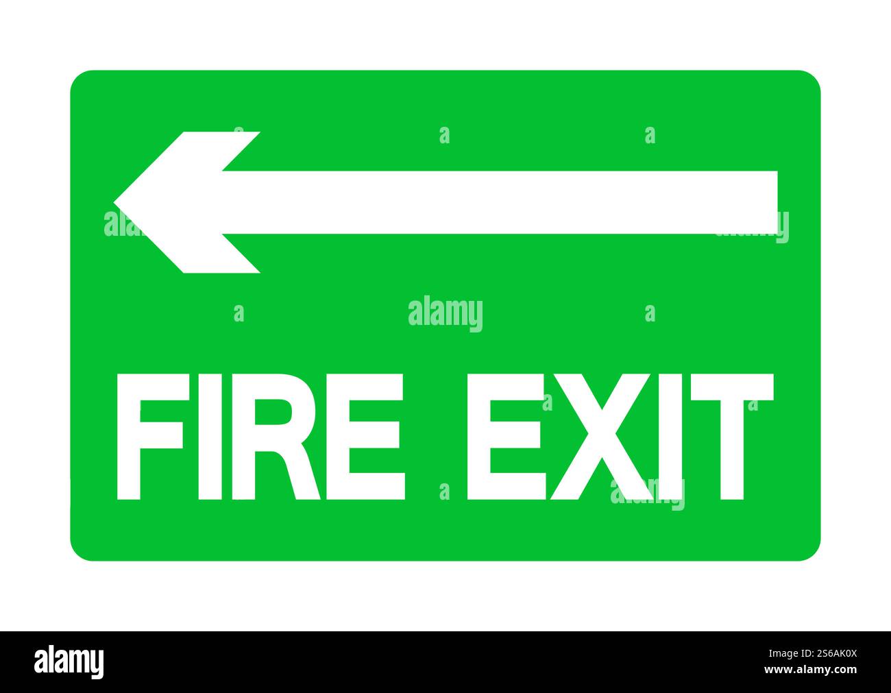Exit Emergency Green Sign Isolate On White Background,Vector Illustration EPS.10 Stock Vector