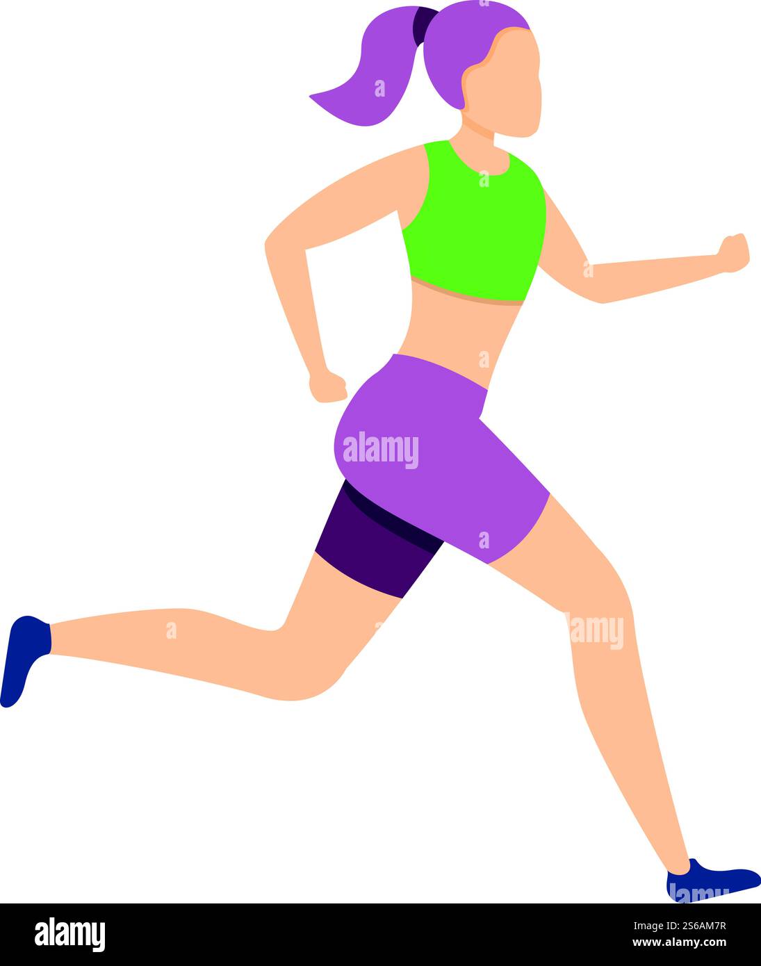 Personal morning running icon. Cartoon of personal morning running ...