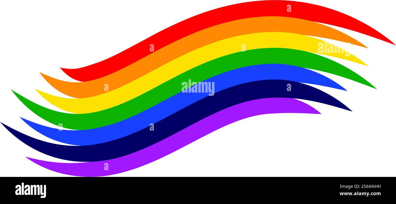 Rainbow stock ilustration vector template Stock Vector