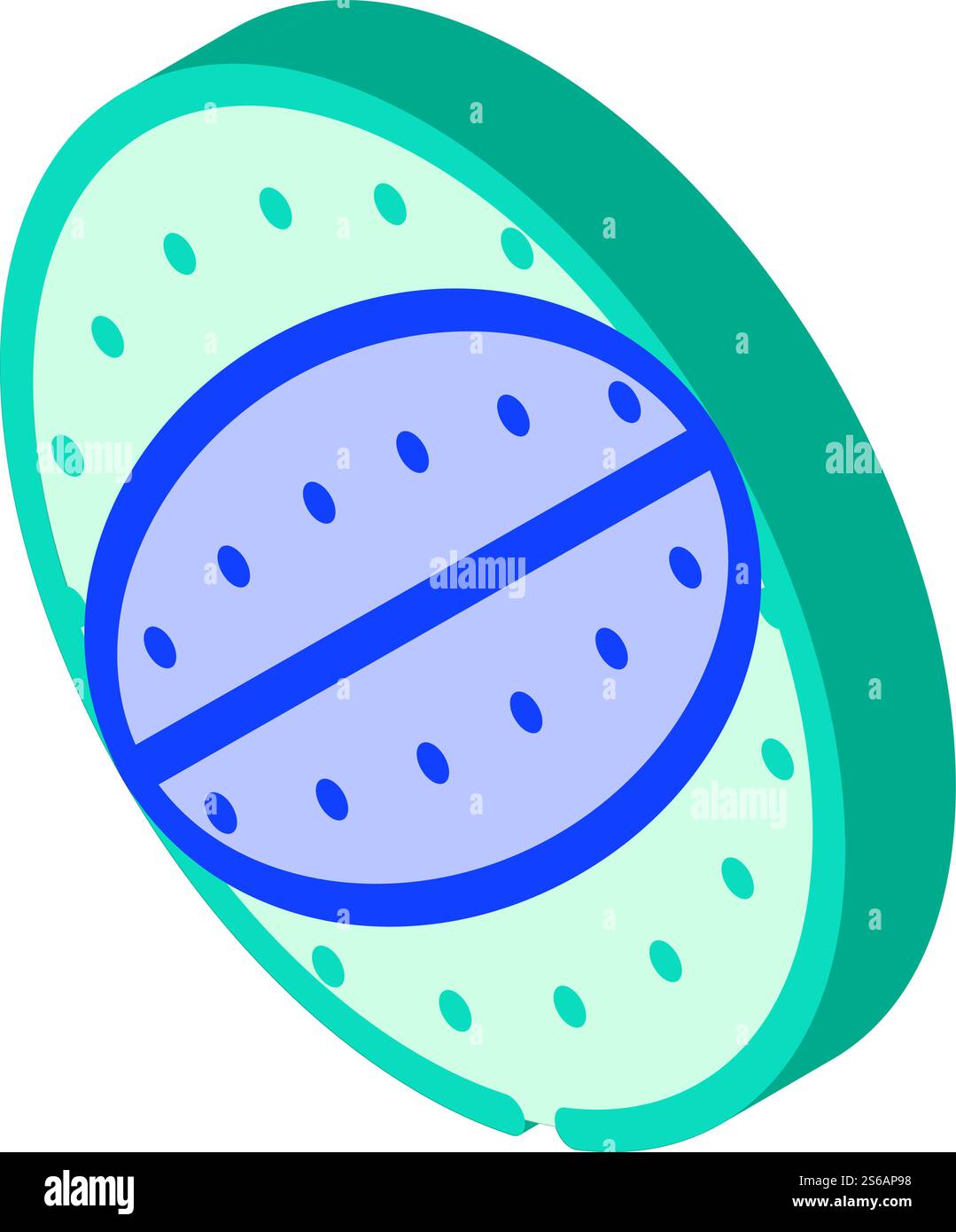 chewing ball for dog isometric icon vector. chewing ball for dog sign. isolated symbol illustration. chewing ball for dog isometric icon vector illustration Stock Vector