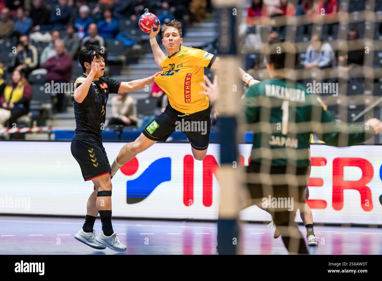 250116 Jonathan Edvardsson of Sweden during the 2025 IHF World Men's