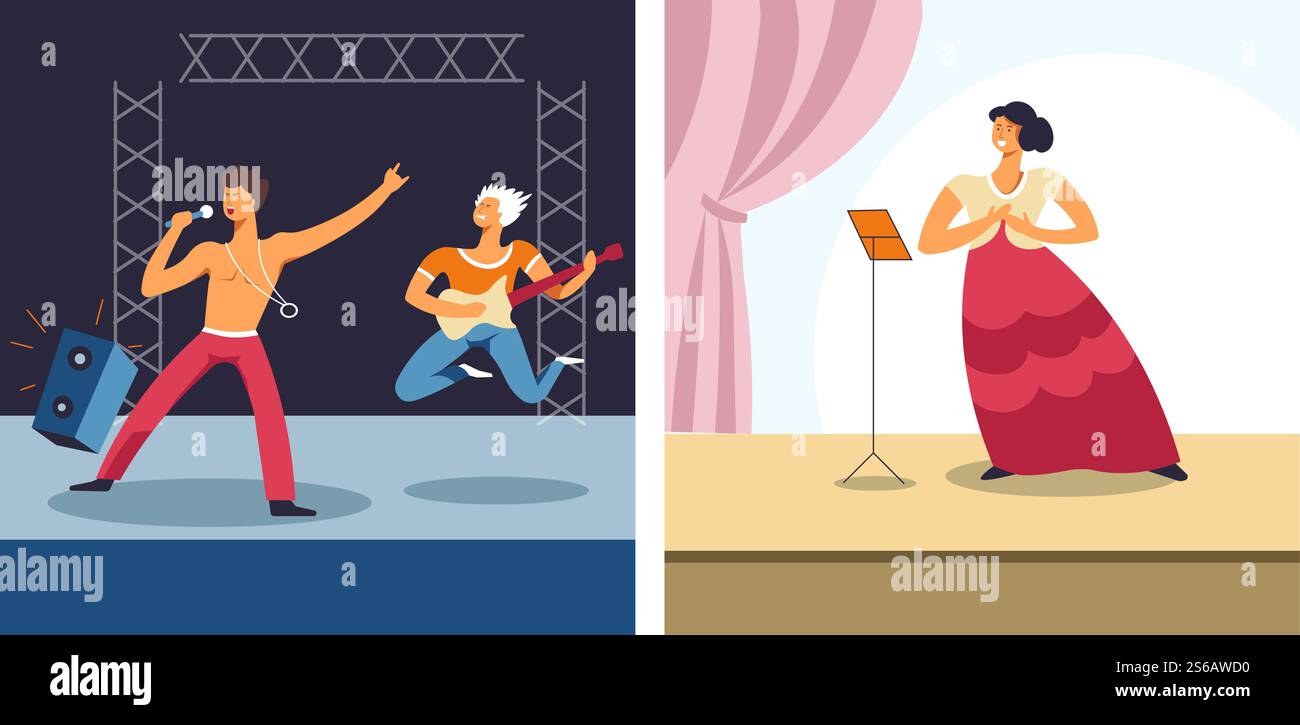 Singer stage audience opera hi-res stock photography and images - Alamy