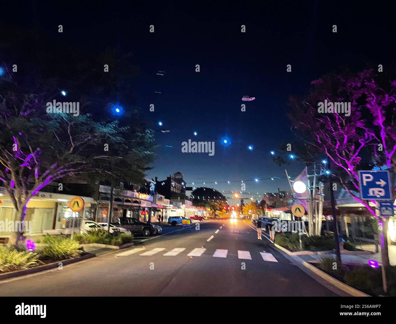 Night life in the country - Smartphone Captured Stock Image