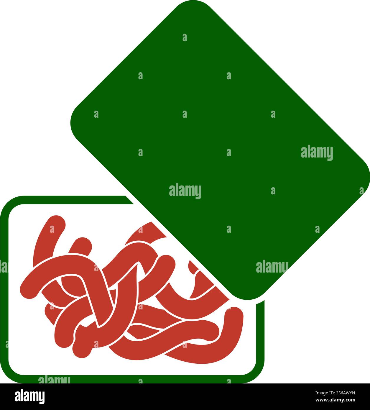 Icon Of Worm Container. Flat Color Design. Vector Illustration Stock ...