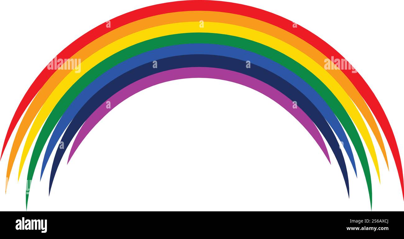 Rainbow stock ilustration vector template Stock Vector
