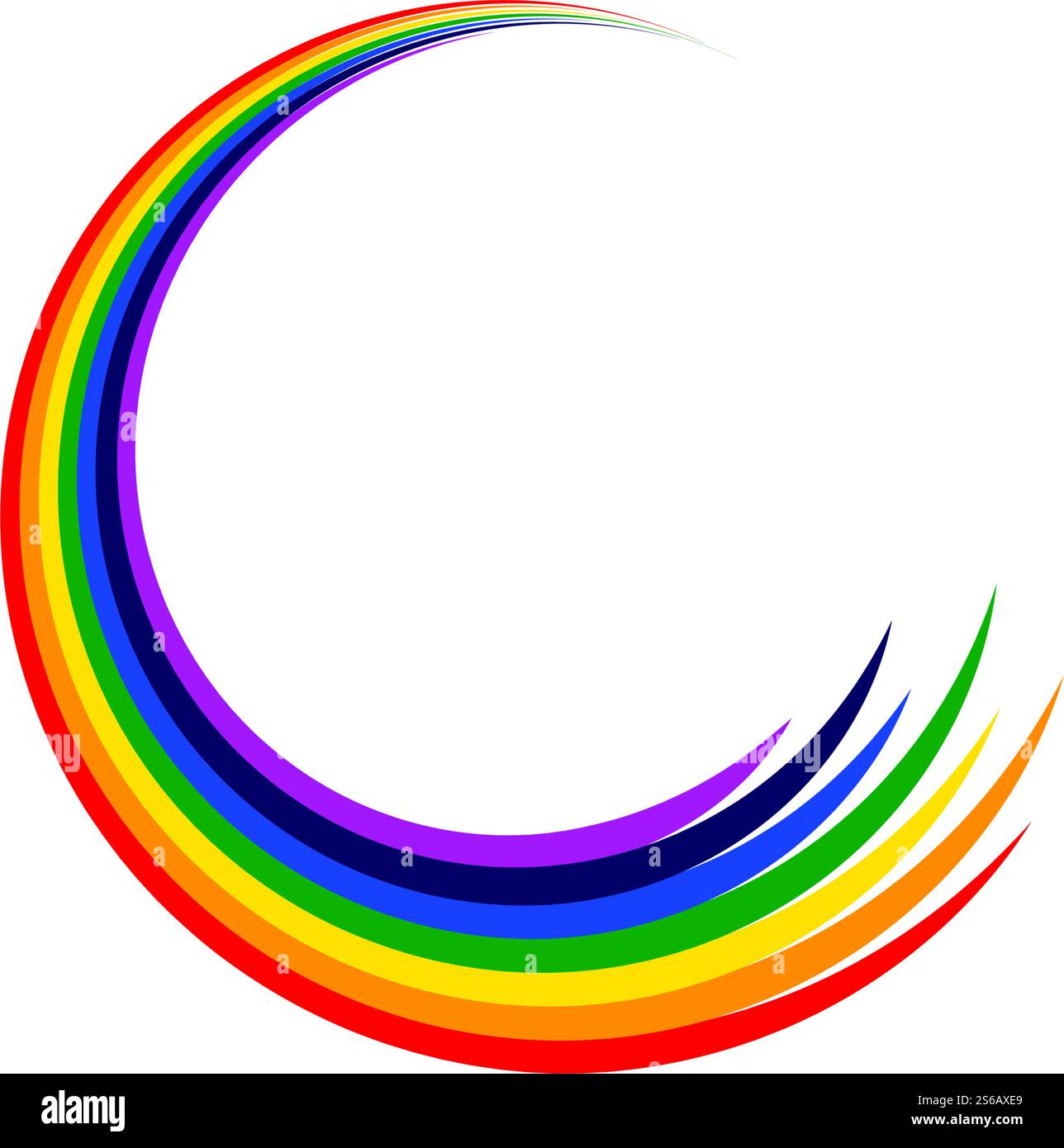 Rainbow stock ilustration vector template Stock Vector